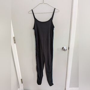 Lu❤️ NYC Small Black Spaghetti Strap Jumpsuit With Rainbow Trim Detail On Sides